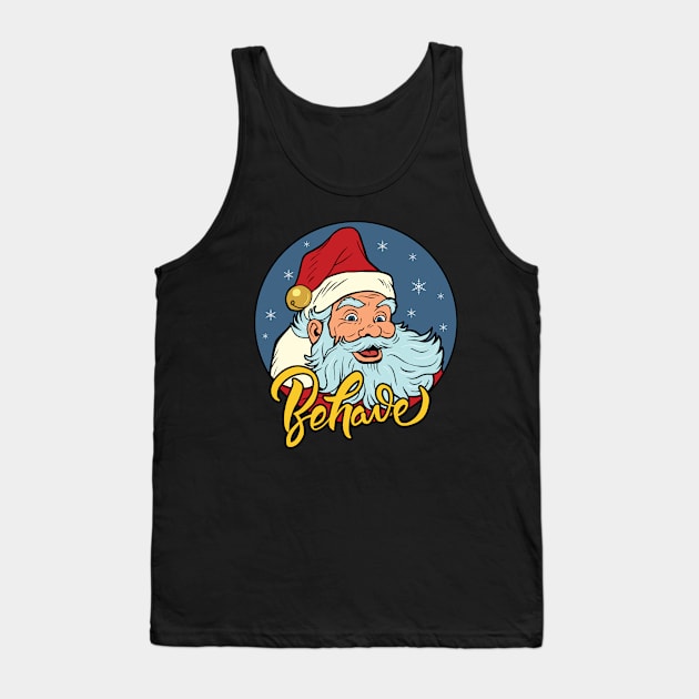 Pop Art Santa Tank Top by valentinahramov